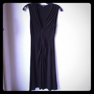 Laundry by Shelli black v-neck ruched dress XS